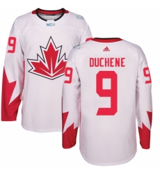 Men's Adidas Team Canada #9 Matt Duchene Authentic White Home 2016 World Cup Ice Hockey Jersey Men's Adidas Team Canada #9 Matt Duchene Authentic White Home 2016 World Cup Ice Hockey Jersey