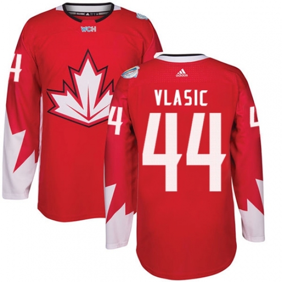Youth Adidas Team Canada #44 Marc-Edouard Vlasic Premier Red Away 2016 World Cup Ice Hockey Jersey Youth Adidas Team Canada #44 Marc-Edouard Vlasic Premier Red Away 2016 World Cup Ice Hockey Jersey