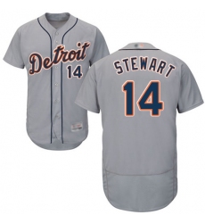 Men's Detroit Tigers #14 Christin Stewart Grey Flexbase Authentic Collection Stitched MLB Jersey
