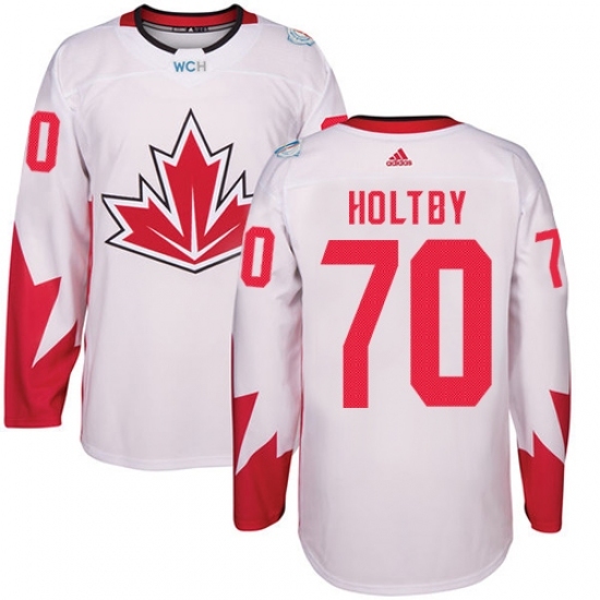 Youth Adidas Team Canada #70 Braden Holtby Premier White Home 2016 World Cup Ice Hockey Jersey Youth Adidas Team Canada #70 Braden Holtby Premier White Home 2016 World Cup Ice Hockey Jersey