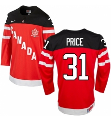 Women's Nike Team Canada #31 Carey Price Authentic Red 100th Anniversary Olympic Hockey Jersey Women's Nike Team Canada #31 Carey Price Authentic Red 100th Anniversary Olympic Hockey Jersey