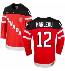 Men's Nike Team Canada #12 Patrick Marleau Authentic Red 100th Anniversary Olympic Hockey Jersey Men's Nike Team Canada #12 Patrick Marleau Authentic Red 100th Anniversary Olympic Hockey Jersey