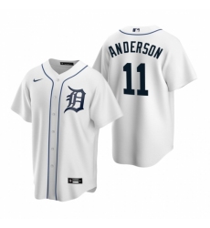 Men's Nike Detroit Tigers #11 Sparky Anderson White Home Stitched Baseball Jersey