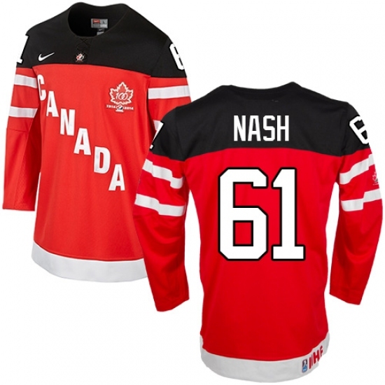 Men's Nike Team Canada #61 Rick Nash Premier Red 100th Anniversary Olympic Hockey Jersey Men's Nike Team Canada #61 Rick Nash Premier Red 100th Anniversary Olympic Hockey Jersey