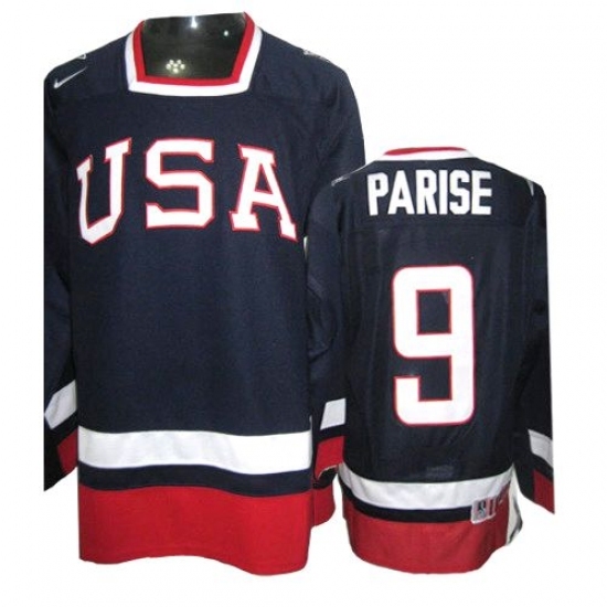 Men's Nike Team USA #9 Zach Parise Authentic Navy Blue 2010 Olympic Hockey Jersey Men's Nike Team USA #9 Zach Parise Authentic Navy Blue 2010 Olympic Hockey Jersey