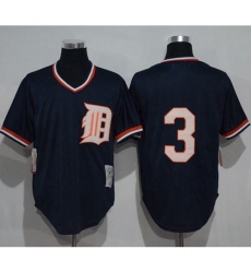 Mitchell and Ness 1984 Men's Detroit Tigers #3 Alan Trammell Blue Throwback Stitched MLB Jersey