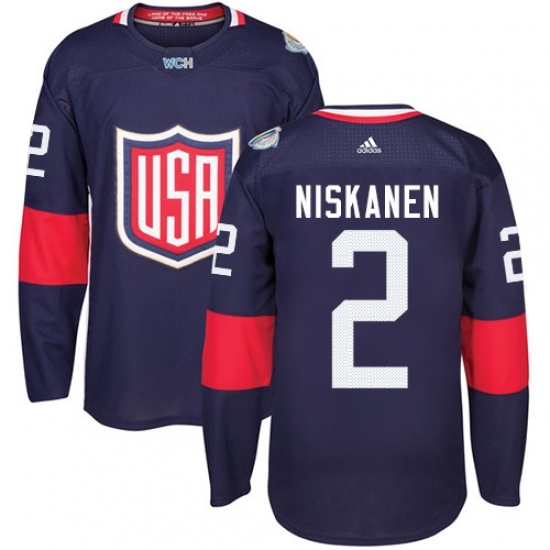 Youth Adidas Team USA #2 Matt Niskanen Authentic Navy Blue Away 2016 World Cup Ice Hockey Jersey Youth Adidas Team USA #2 Matt Niskanen Authentic Navy Blue Away 2016 World Cup Ice Hockey Jersey