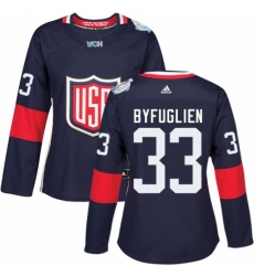 Women's Adidas Team USA #33 Dustin Byfuglien Premier Navy Blue Away 2016 World Cup Hockey Jersey Women's Adidas Team USA #33 Dustin Byfuglien Premier Navy Blue Away 2016 World Cup Hockey Jersey