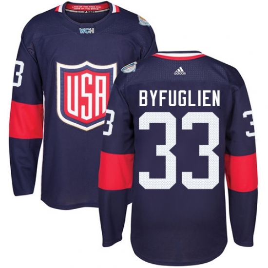 Youth Adidas Team USA #33 Dustin Byfuglien Premier Navy Blue Away 2016 World Cup Ice Hockey Jersey Youth Adidas Team USA #33 Dustin Byfuglien Premier Navy Blue Away 2016 World Cup Ice Hockey Jersey