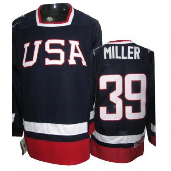 Men's Nike Team USA #39 Ryan Miller Premier Navy Blue 2010 Olympic Hockey Jersey Men's Nike Team USA #39 Ryan Miller Premier Navy Blue 2010 Olympic Hockey Jersey