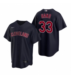 Men's Nike Cleveland Indians #33 Brad Hand Navy Alternate Stitched Baseball Jersey Men's Nike Cleveland Indians #33 Brad Hand Navy Alternate Stitched Baseball Jersey