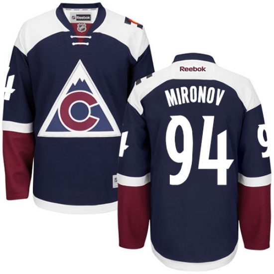 Women's Reebok Colorado Avalanche #94 Andrei Mironov Authentic Blue Third NHL Jersey Women's Reebok Colorado Avalanche #94 Andrei Mironov Authentic Blue Third NHL Jersey