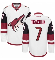 Men's Reebok Arizona Coyotes #7 Keith Tkachuk Authentic White Away NHL Jersey