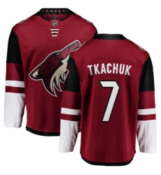 Youth Arizona Coyotes #7 Keith Tkachuk Fanatics Branded Burgundy Red Home Breakaway NHL Jersey