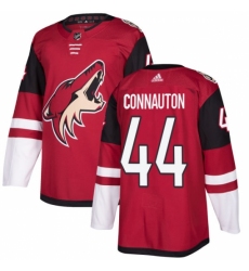 Men's Adidas Arizona Coyotes #44 Kevin Connauton Premier Burgundy Red Home NHL Jersey