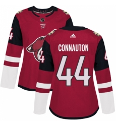 Women's Adidas Arizona Coyotes #44 Kevin Connauton Authentic Burgundy Red Home NHL Jersey