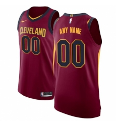 Men's Cleveland Cavaliers Nike Maroon Authentic Custom Jersey - Icon Edition