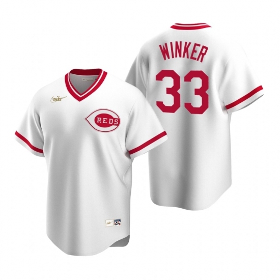 Men's Nike Cincinnati Reds #33 Jesse Winker White Cooperstown Collection Home Stitched Baseball Jersey Men's Nike Cincinnati Reds #33 Jesse Winker White Cooperstown Collection Home Stitched Baseball Jersey