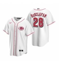 Men's Nike Cincinnati Reds #28 Anthony DeSclafani White Home Stitched Baseball Jersey Men's Nike Cincinnati Reds #28 Anthony DeSclafani White Home Stitched Baseball Jersey