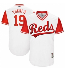 Men's Majestic Cincinnati Reds #19 Joey Votto 