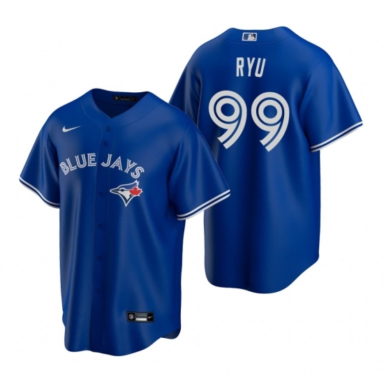 Men's Nike Toronto Blue Jays #99 Hyun-Jin Ryu Royal Alternate Stitched Baseball Jersey Men's Nike Toronto Blue Jays #99 Hyun-Jin Ryu Royal Alternate Stitched Baseball Jersey