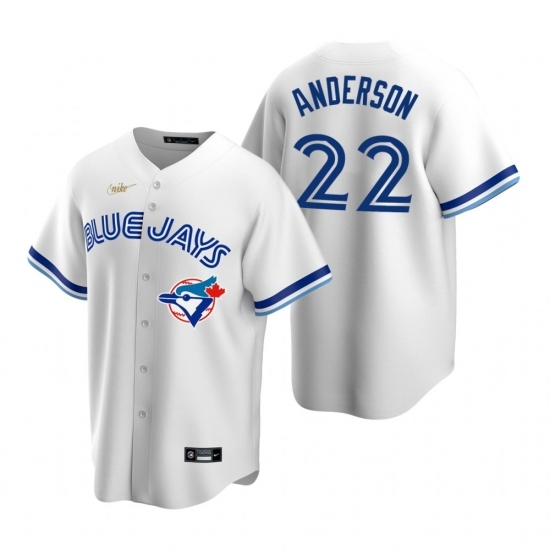 Men's Nike Toronto Blue Jays #22 Chase Anderson White Cooperstown Collection Home Stitched Baseball Jersey Men's Nike Toronto Blue Jays #22 Chase Anderson White Cooperstown Collection Home Stitched Baseball Jersey
