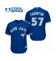 Youth Toronto Blue Jays #57 Trent Thornton Authentic Blue Alternate Baseball Player Jersey