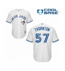 Youth Toronto Blue Jays #57 Trent Thornton Authentic White Home Baseball Player Jersey