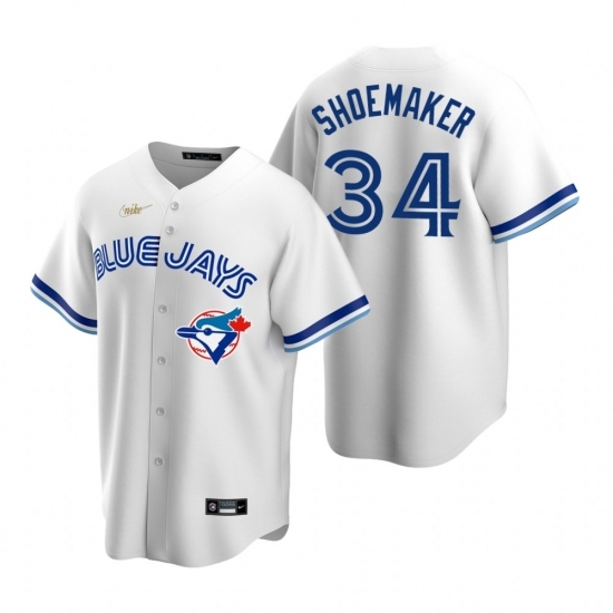 Men's Nike Toronto Blue Jays #34 Matt Shoemaker White Cooperstown Collection Home Stitched Baseball Jersey Men's Nike Toronto Blue Jays #34 Matt Shoemaker White Cooperstown Collection Home Stitched Baseball Jersey