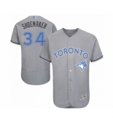 Men's Toronto Blue Jays #34 Matt Shoemaker Authentic Gray 2016 Father's Day Fashion Flex Base Baseball Player Jersey Men's Toronto Blue Jays #34 Matt Shoemaker Authentic Gray 2016 Father's Day Fashion Flex Base Baseball Player Jersey