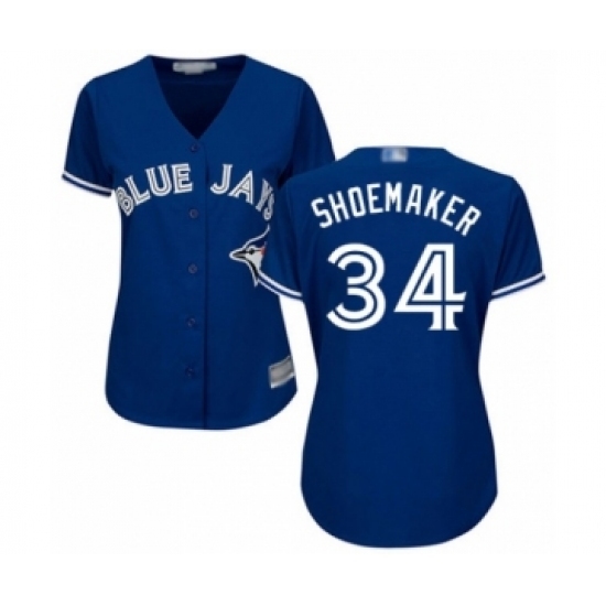 Women's Toronto Blue Jays #34 Matt Shoemaker Authentic Blue Alternate Baseball Player Jersey Women's Toronto Blue Jays #34 Matt Shoemaker Authentic Blue Alternate Baseball Player Jersey