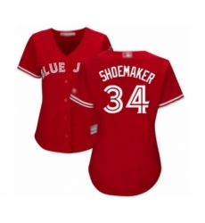 Women's Toronto Blue Jays #34 Matt Shoemaker Authentic Scarlet Alternate Baseball Player Jersey Women's Toronto Blue Jays #34 Matt Shoemaker Authentic Scarlet Alternate Baseball Player Jersey