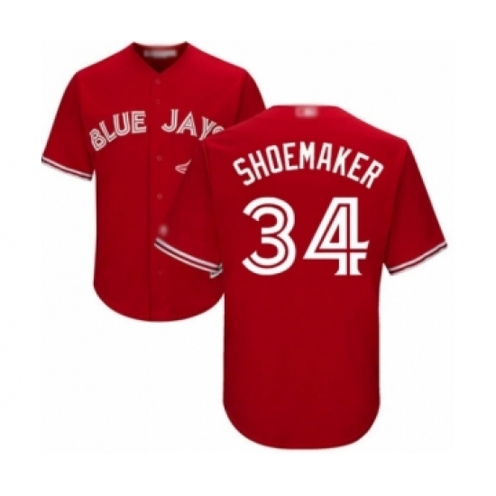 Youth Toronto Blue Jays #34 Matt Shoemaker Authentic Scarlet Alternate Baseball Player Jersey Youth Toronto Blue Jays #34 Matt Shoemaker Authentic Scarlet Alternate Baseball Player Jersey