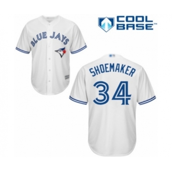 Youth Toronto Blue Jays #34 Matt Shoemaker Authentic White Home Baseball Player Jersey Youth Toronto Blue Jays #34 Matt Shoemaker Authentic White Home Baseball Player Jersey