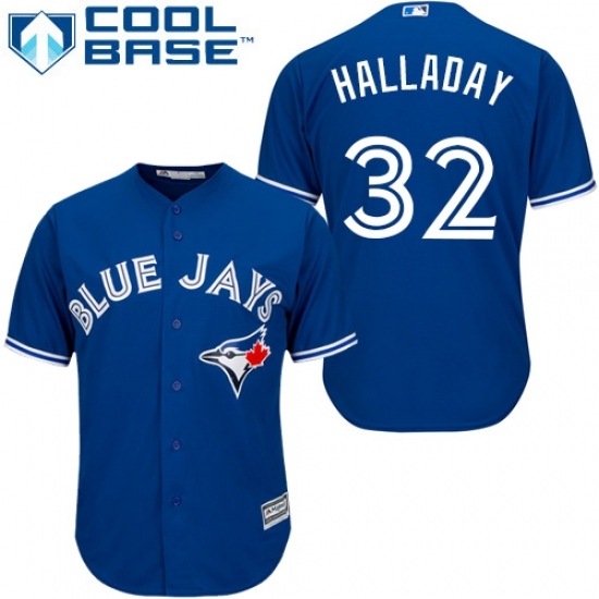 Youth Majestic Toronto Blue Jays #32 Roy Halladay Replica Blue Alternate MLB Jersey Youth Majestic Toronto Blue Jays #32 Roy Halladay Replica Blue Alternate MLB Jersey
