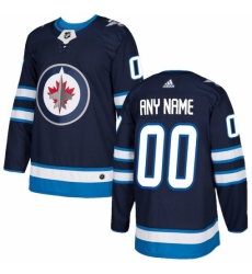 Men's Winnipeg Jets adidas Navy Authentic Custom Jersey