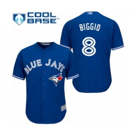 Youth Toronto Blue Jays #8 Cavan Biggio Authentic Blue Alternate Baseball Player Jersey Youth Toronto Blue Jays #8 Cavan Biggio Authentic Blue Alternate Baseball Player Jersey