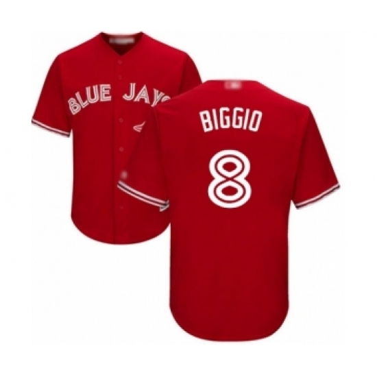 Youth Toronto Blue Jays #8 Cavan Biggio Authentic Scarlet Alternate Baseball Player Jersey Youth Toronto Blue Jays #8 Cavan Biggio Authentic Scarlet Alternate Baseball Player Jersey