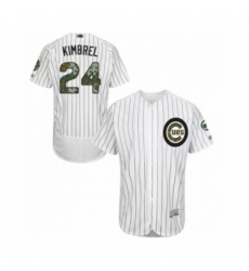 Men's Chicago Cubs #24 Craig Kimbrel Authentic White 2016 Memorial Day Fashion Flex Base Baseball Player Jersey