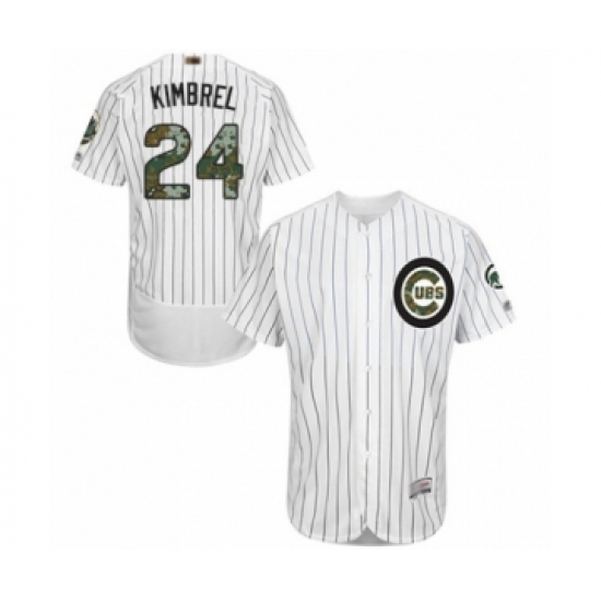 Men's Chicago Cubs #24 Craig Kimbrel Authentic White 2016 Memorial Day Fashion Flex Base Baseball Player Jersey Men's Chicago Cubs #24 Craig Kimbrel Authentic White 2016 Memorial Day Fashion Flex Base Baseball Player Jersey