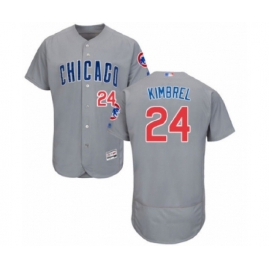Men's Chicago Cubs #24 Craig Kimbrel Grey Road Flex Base Authentic Collection Baseball Player Jersey Men's Chicago Cubs #24 Craig Kimbrel Grey Road Flex Base Authentic Collection Baseball Player Jersey