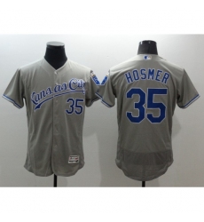 Kansas City Royals #35 Eric Hosmer Gray Stitched Baseball Jersey