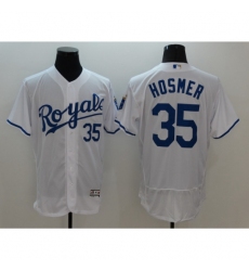 Kansas City Royals #35 Eric Hosmer White Stitched Baseball Jersey