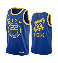 Golden State Warriors Andrew Wiggins  Royal Classic Edition Throwback 2020-21 Jersey