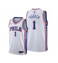 Philadelphia 76ers James Harden #1 Association Edition White Jersey