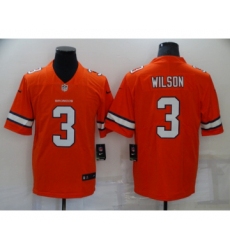 Denver Broncos #3 Russell Wilson Orange 2022 Color Rush Stitched NFL Nike Limited Jersey