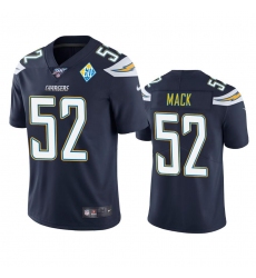 Men's Los Angeles Chargers #52 Khalil Mack Navy 60th Anniversary Vapor Limited NFL Jersey