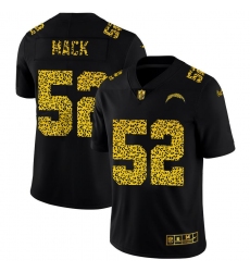 Men's Los Angeles Chargers #52 Khalil Mack Nike Leopard Print Fashion Vapor Limited NFL Jersey Black