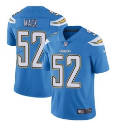 Men's Nike Los Angeles Chargers #52 Khalil Mack Electric Blue Alternate Stitched NFL Vapor Untouchable Limited Jersey