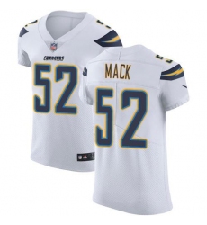 Men's Nike Los Angeles Chargers #52 Khalil Mack White Stitched NFL Vapor Untouchable Elite Jersey